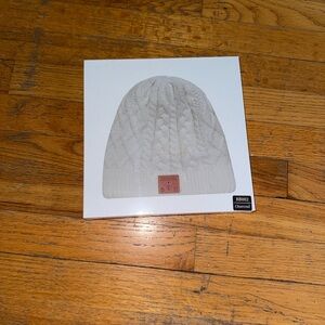 Cable Knit Beanie with Bluetooth. New in sealed box